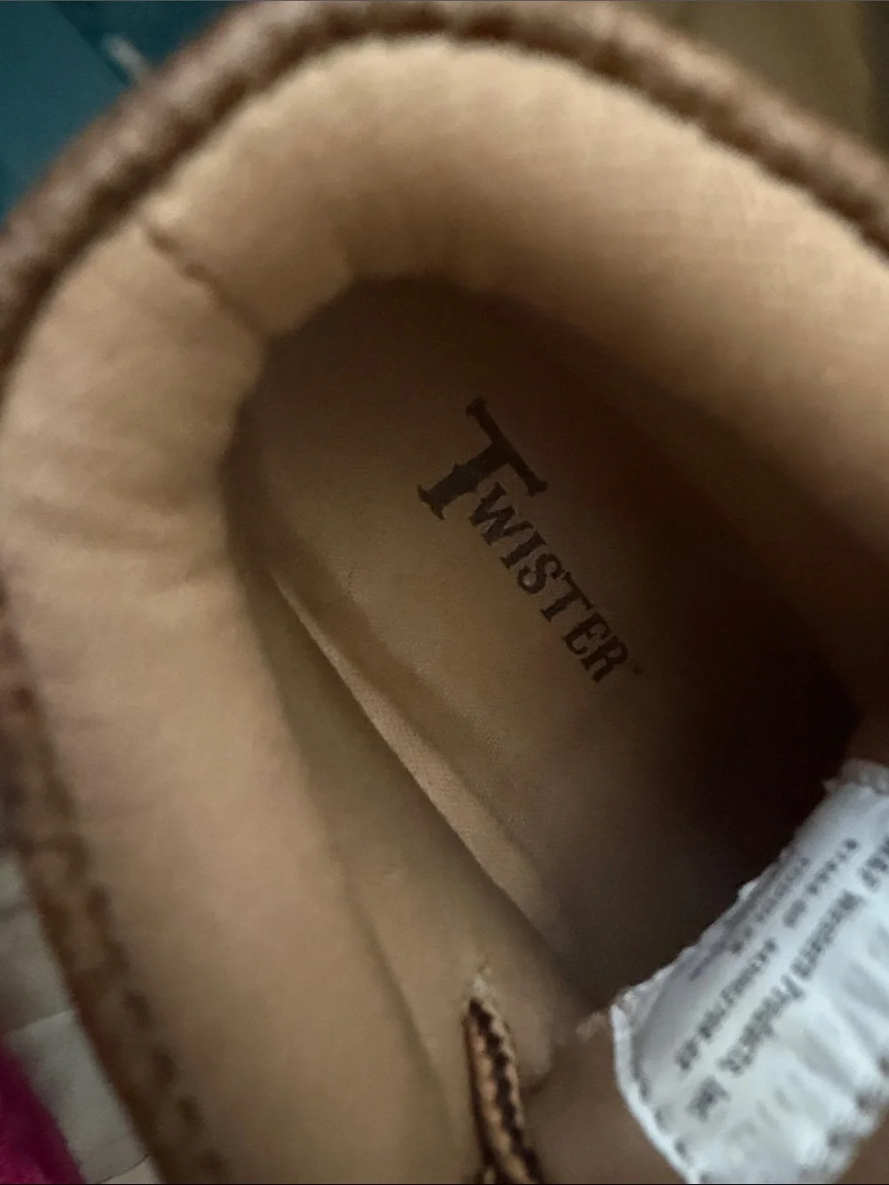 Twister infant baby Brown Lace-Up‎ Moccasin Boots Sz 8.9/9